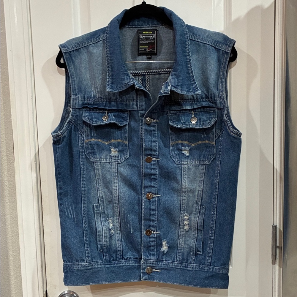 Classic Blue Denim Vest